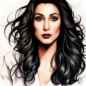 Digital rendering of "Lady" Cher from the Cher Show Musical.