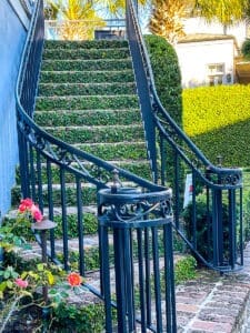 Wrought iron decorative railing in South of Broad area of Charleston South Carolina