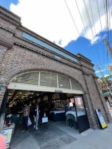 Outside entrance of City Market in Historic Charleston, South Carolina