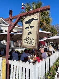 Poe's Tavern on Sullivan's Island Exterior courtryard shot